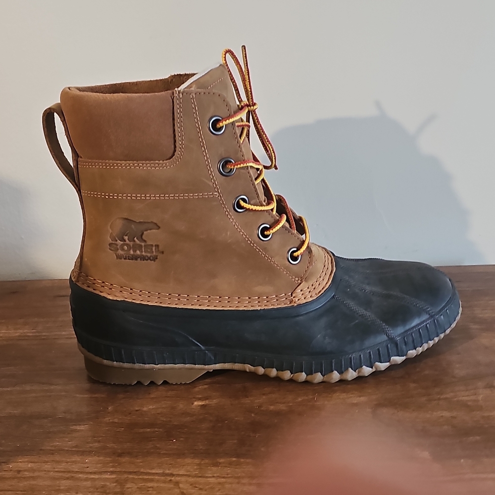 Sorel Waterproof Brown/Black Men's Lace-Up Duck Boot